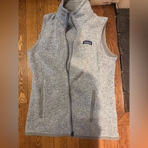 Patagonia Heather Gray Fleece Vest